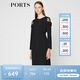 PORTS寶姿商場(chǎng)同款女裝秋季新品中長(cháng)款修身連衣裙LA9D086GFB011 黑色 XS (2)