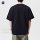 nasawassup短袖t恤男夏季薄款新款時(shí)尚潮流搭配休閑百搭t恤黑色休閑短袖男款 黑色 L （120-145斤左右）