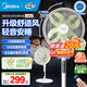 美的（Midea）風(fēng)扇落地扇幸運草安睡電風(fēng)扇系列 家用智能變頻風(fēng)扇大風(fēng)量客廳宿舍輕音柔風(fēng) 臥室桌面臺式立式兩用 【幸運草Lite】五星舒適風(fēng)