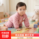 寶寶爬爬服連體衣罩衣防水全身秋冬護衣防臟外穿戶(hù)外嬰兒爬行兒童 連體拉鏈獅粉 100碼【建議身高85-95cm】