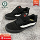 啄木鳥(niǎo)黑武士板鞋男美式街頭酷酷滑板鞋knuskool休閑百搭復古胖胖面包鞋 黑色 42