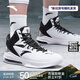 安踏籃球鞋男鞋 春季高幫氣墊緩震球鞋KT湯普森戰靴運動(dòng)鞋子男 安踏白/黑-1 41