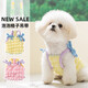 嬉皮狗（hipidog）狗狗衣服撞色泡泡格子蝴蝶吊帶泰迪博美約克夏小型犬春夏寵物服裝 洛克黃 M （建議體重5-8斤）