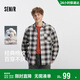森馬（Semir）[商場(chǎng)同款]長(cháng)袖襯衫男純棉法蘭絨格子外套2025秋101525105106