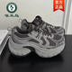 啄木鳥(niǎo)巴黎老爹鞋女2026春秋季新款小個(gè)子增高女鞋舒適透氣休閑運動(dòng)鞋 炭黑色 37 (235mm)