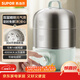 蘇泊爾（SUPOR）煮蛋器 小電蒸鍋 多功能家用0涂層不銹鋼蒸蛋器  煮雞蛋神器 可定時(shí)自動(dòng)斷電 Z16YK858隨機發(fā)貨