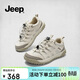 Jeep吉普戶(hù)外運動(dòng)鞋女春秋款徒步登山鞋女厚底復古 灰色 37 