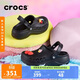 CROCS卡駱馳貝雅云彩女士洞洞鞋|208186 黑色-001 37/38(240mm)