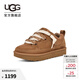 UGG春季女士時(shí)尚舒適平底低幫圓頭雙色系帶街頭梅爾休閑鞋1168890 CHE | 栗色 38 尺碼偏小，建議拍大一碼