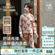 英氏（YEEHOO）秋冬原創(chuàng  )印花寶寶睡衣7A抑菌彈力腰帶兒童家居服中大童男童睡衣