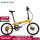 大行（DAHON）自行車(chē)20英寸20速超輕鋁合金碟剎成人單車(chē)KBA005 黃色BA款油碟