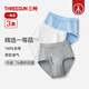 三槍內褲男【7A原紗抗菌】全棉大碼高彈羅紋透氣爸爸男三角褲3條裝