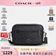 蔻馳（COACH）男包相機包郵差包單肩斜挎包時(shí)尚標志潮流PVC配皮送男友禮物 CZ401 QBMI5
