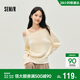 森馬（Semir）針織衫女冬季短款斜肩開(kāi)叉2025溫柔小個(gè)子設計感上衣10A725107002