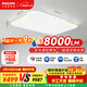 飛利浦（PHILIPS）客廳吸頂燈全光譜護眼簡(jiǎn)約超薄可調光燈具130W品逸[包安裝]