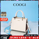 COOGI包包女款輕奢侈女士手提斜挎包生日母親情人節禮物送女友老婆媽媽 米白色 24*18*12CM