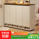 實(shí)木芯鞋柜家用門(mén)口玄關(guān)柜2025新款進(jìn)門(mén)簡(jiǎn)易落地式收納儲物柜鞋架 【HDF高密板】四門(mén)暖白+橡木色120*32*100cm 組裝