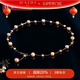 海蒂S925銀4-7mm混彩色無(wú)核滿(mǎn)天星淡水珍珠項鏈女送女友禮物附證書(shū)