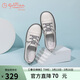 金利來(lái)（Goldlion）女鞋一腳蹬休閑軟底單鞋平底小白鞋女 668130071灰色38