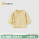 童泰（TONGTAI）初生嬰兒和服半背衣春秋季0-3月寶寶上衣新生兒無(wú)骨內衣提花 黃色 52 cm