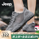 Jeep吉普男鞋夏季戶(hù)外運動(dòng)休閑網(wǎng)面鞋男薄款軟底越野涉水登山鞋子男 灰色-1320（運動(dòng)碼） 41