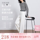 三彩【宋軼同款】【防透小白褲】2026春季新款白色牛仔褲高腰直筒褲Z 云朵白 S 155/64A 155/64A