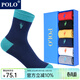 POLO兒童彩色中筒襪6雙禮盒裝 秋冬御寒保暖男童女童上學(xué)吸汗棉襪 6雙 六色【型號448】 22-24cm(36-39碼鞋合適)