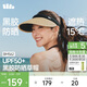 蕉下（beneunder）遮陽(yáng)帽子草帽防曬帽女防紫外線(xiàn)太陽(yáng)帽空頂帽黑膠BM562草藤棕