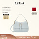 芙拉（FURLA）【禮物】【明星同款】FLOW中號牛皮女士手提包單肩斜挎包 淺藍色