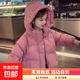2025秋冬裝新款兒童羽絨棉服童裝棉襖加厚保暖中小童保暖棉衣外套 西瓜紅 120