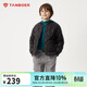 坦博爾兒童羽絨服男童女童短款輕薄中大童保暖外套310126Z 黑色140