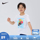 NIKE 耐克童裝男童短袖T恤2025年夏季氣球卡通圖案兒童短T上衣