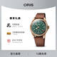 豪利時(shí)（ORIS）航空大表冠80周年特別版40mm指針式日歷自動(dòng)機械腕表禮物 40mm-綠盤(pán)-青銅表殼-皮帶