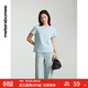 美特斯邦威t恤女夏季新款舒適時(shí)尚舒適簡(jiǎn)約百搭純棉短袖女上衣女 天體藍 M 160 84A