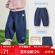JELLYBABY[7A抗菌]女童牛仔褲8歲寶寶秋季洋氣燈籠褲9兒童褲子2025春秋新款 牛仔藍 110