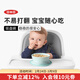 奧秀（OXO）輔食碗吸盤(pán)碗碟寶寶餐具防滑防掉兒童小孩吃飯訓練工具 吸盤(pán)碗 淺綠