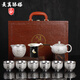 炙真銀樓鎏999純銀整套裝茶具送領(lǐng)導長(cháng)輩實(shí)用中式退休升職高端檔中式禮物 百福銀套裝 10頭