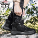 誼嘉寶雪地靴男冬季加絨保暖高幫棉鞋防滑休閑戶(hù)外登山鞋情侶東北大棉鞋 2513 黑色 43 加厚 請選大一碼