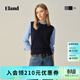 ELAND衣戀馬夾女休閑無(wú)袖針織套頭毛衣上衣2025秋季新款 藏青色(59)Navy L /170