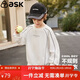 ASK JUNIOR男童長(cháng)袖衛衣上衣2026春季裝新品兒童不規則分割休閑衛衣青少年