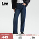 Lee25秋冬新429標準直腳加厚加絨深藍女保暖牛仔褲 深藍色 27