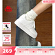 Kappa卡帕女鞋厚底板鞋女2026新款軟底休閑鞋子女百搭運動(dòng)小白鞋女 鷺羽白 37 (230mm)