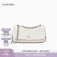 Calvin Klein女包氣質(zhì)優(yōu)雅休閑通勤風(fēng)ck簡(jiǎn)約字母單肩斜挎腋下包鏈條包禮物 FUP-百合白 均碼