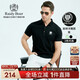 Raidy Boer/雷迪波爾新品男士休閑虎頭圖案純棉翻領(lǐng)短袖T恤7242 黑色 170/48/M