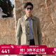 雅戈爾（YOUNGOR）風(fēng)衣男翻領(lǐng)單風(fēng)衣錦綸耐穿舒適透氣男士上衣外套 GYDF424995YQA卡其 M 170/92A