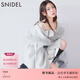 SNIDEL2025秋冬新品甜美毛領(lǐng)連帽腰帶中長(cháng)款毛呢外套SWNC254157 淺灰 均碼 （F）