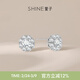 萱子（SHINE）優(yōu)雅精致八爪鑲嵌耳釘極簡(jiǎn)風(fēng)百搭耳環(huán)通勤簡(jiǎn)約耳飾女神節禮物 銀色 2個(gè)