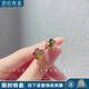 頂妃（DING FEI）石碧璽鍍銀針耳釘耳飾女森系簡(jiǎn)約小清新迷你版甜美耳釘耳飾禮物 B-475碧璽碎石顏色隨機發(fā) A12-102