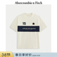 Abercrombie & Fitch美式棉質(zhì)舒適百搭LOGO圖案圓領(lǐng)短袖T恤上衣25秋季男裝123-5087 白色 XL (180/116A)