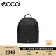 愛(ài)步（ECCO） 雙肩包 輕奢牛皮大容量通勤背包9107797 黑色910779790000